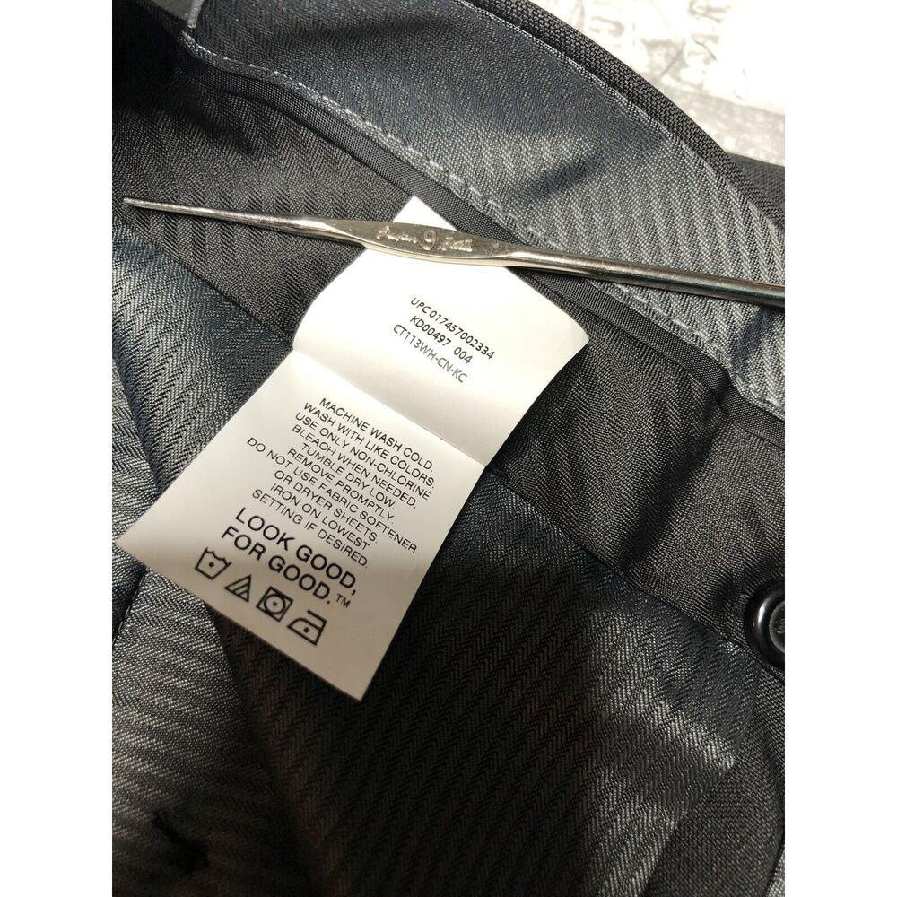 Kenneth Cole STRETCH MICRO CHECK MODERN FIT TECHNI-COLE DRESS PANT 30W 32L - Picture 11 of 12